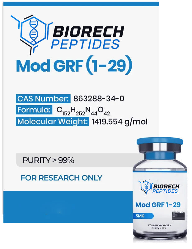 (🔥 Fat loss+💪 Recovery) Mod GRF 1-29 (CJC-1295 NO DAC) (5mg) - 10 Vials