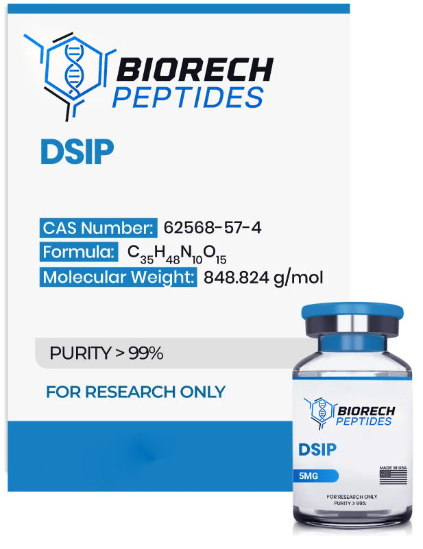 (🧠 Improves sleep structure) DSIP (Delta Sleep-Inducing Peptide) (5mg) -10 Vials