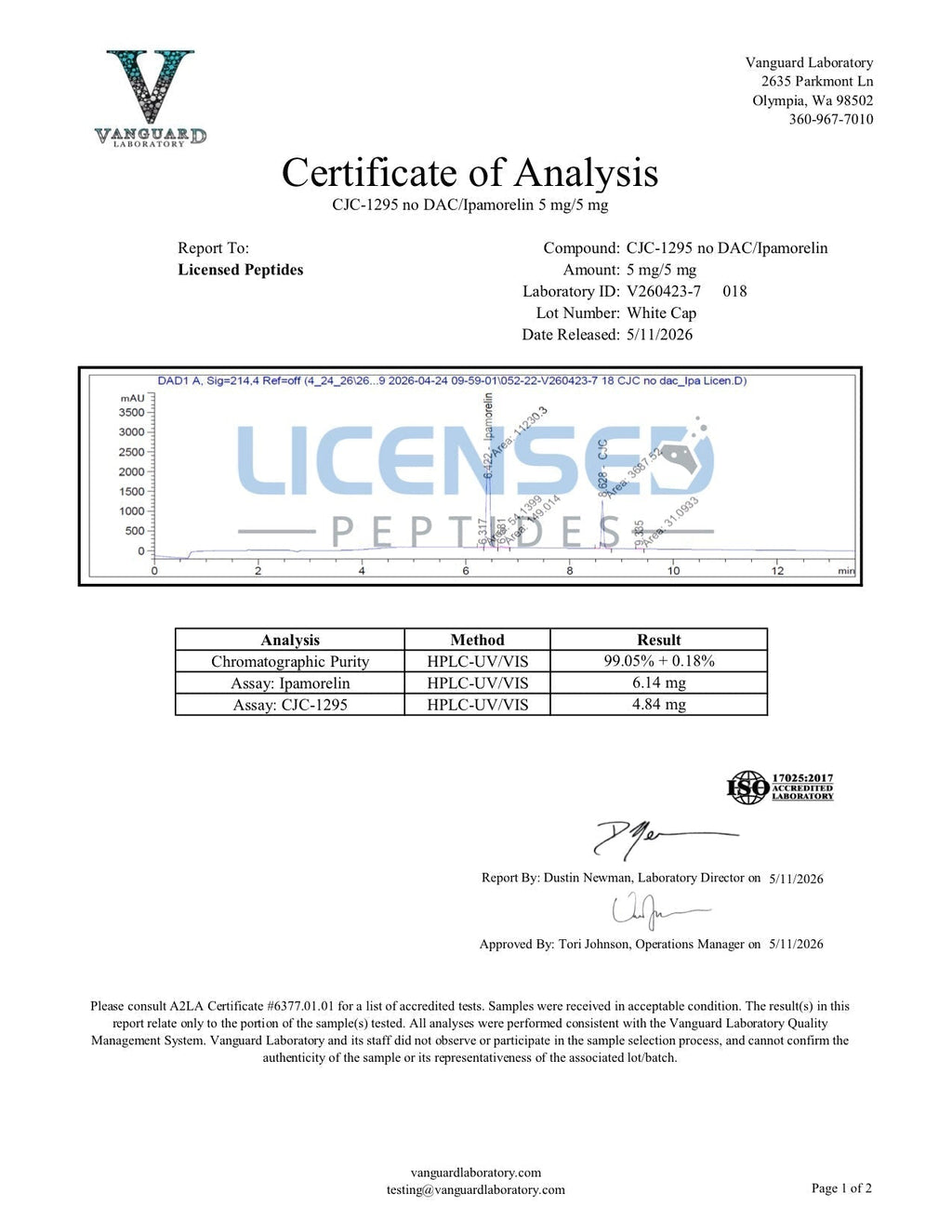 🌴💪（Anti-Aging & Skin Health and strength）CJC-1295 (No DAC)