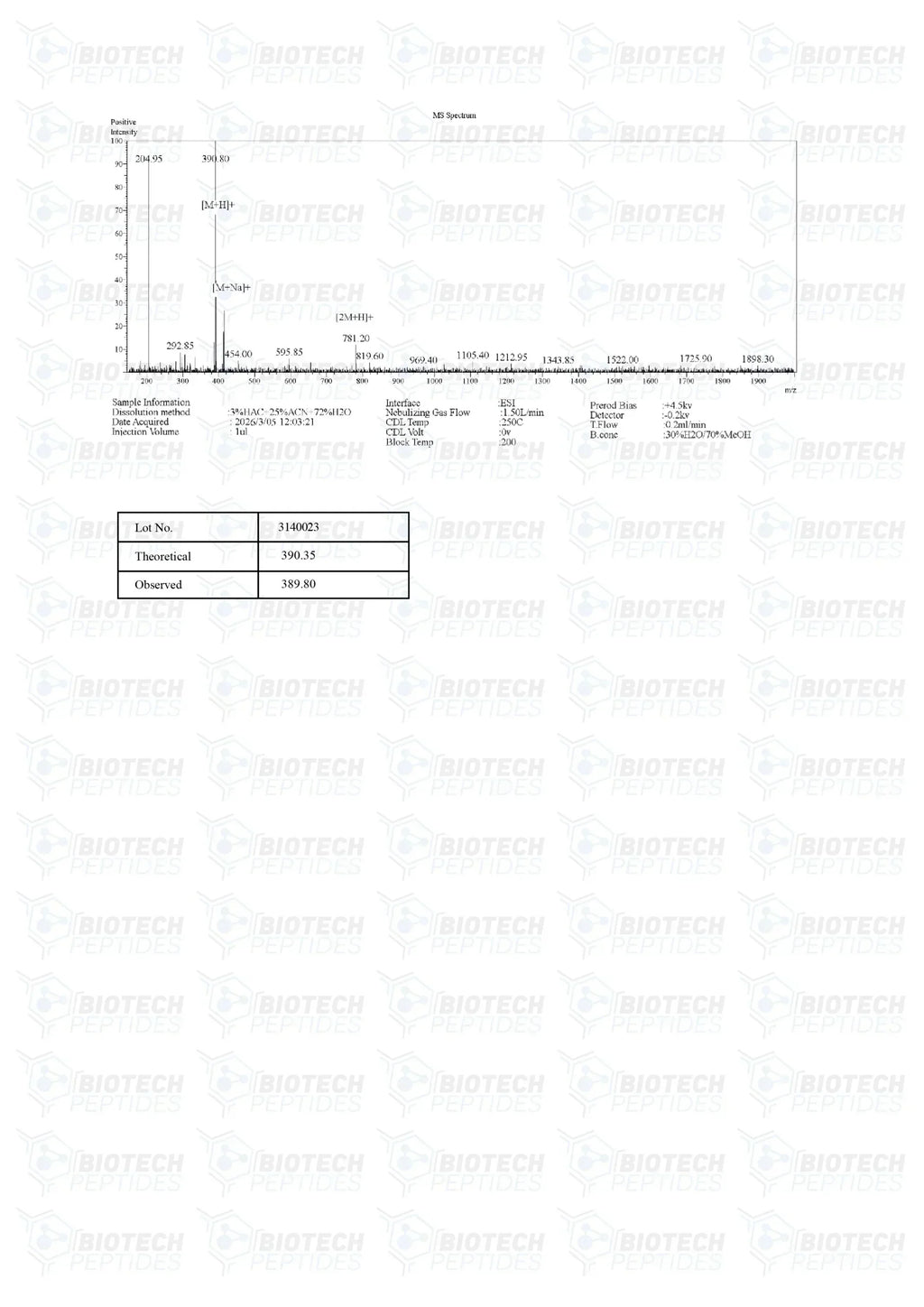 ( 🌴Anti-aging ) Epithalon peptide (25mg) - 10 Vials
