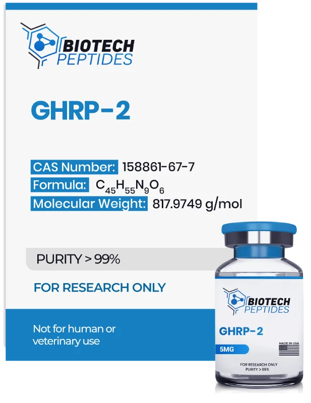 (🔥  Boosts GH secretion) GHRP-2 Peptide Online - (5mg) -10 Vials