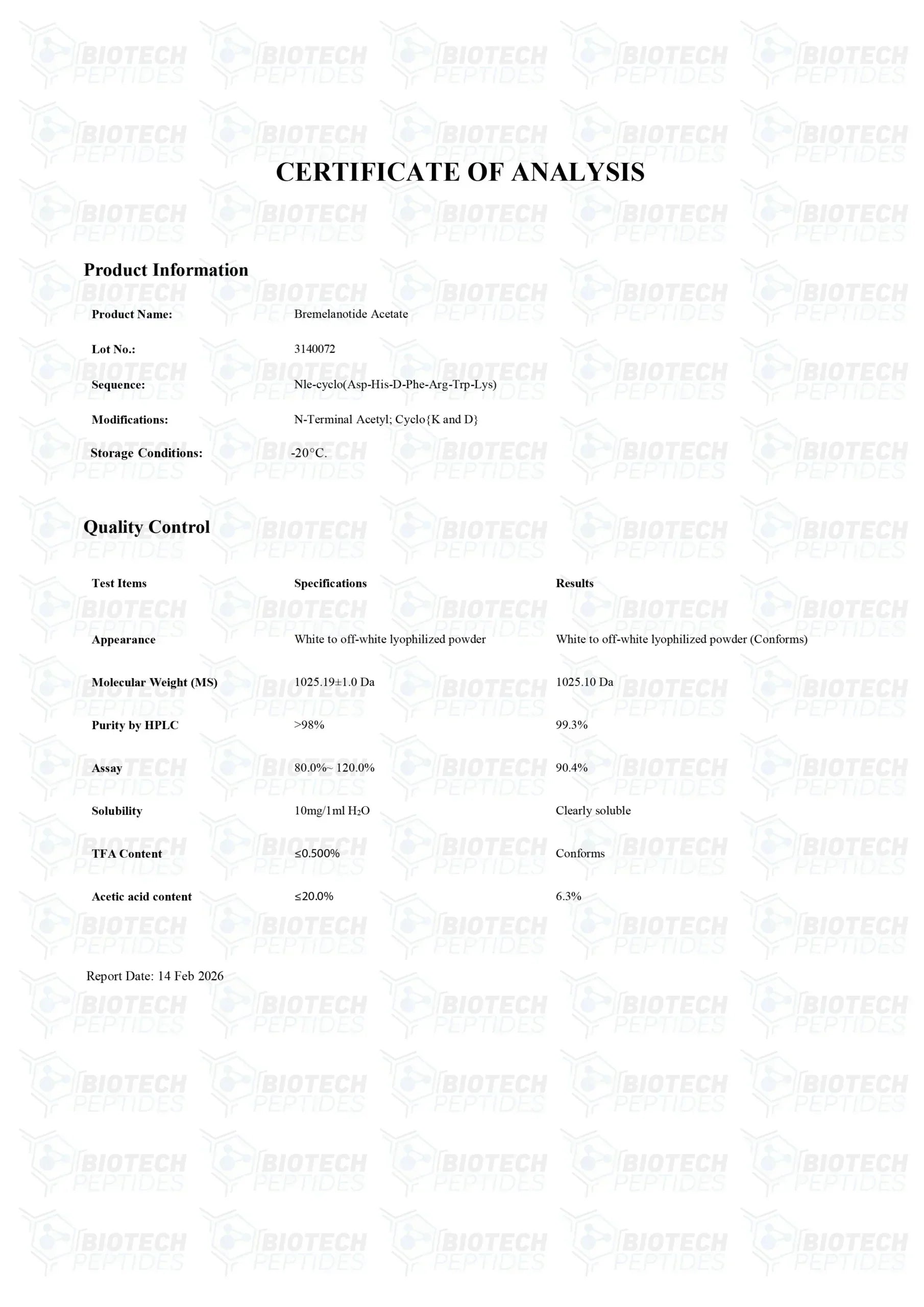 （❤️Sexual desire） PT-141 (Bremelanotide) Peptide (10mg) -10 Vials